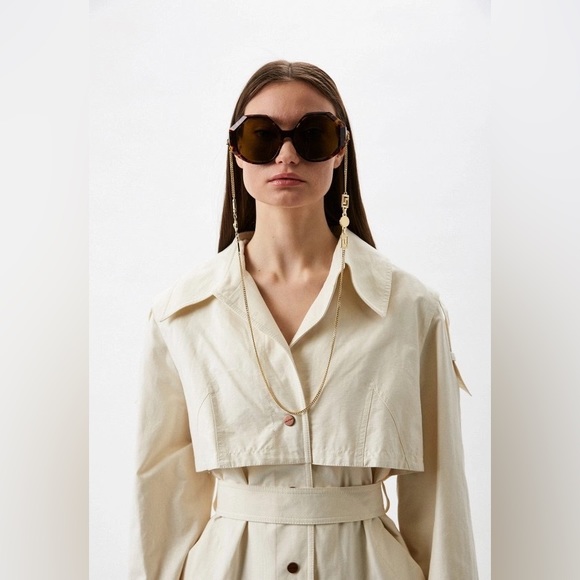 VERSACE Dark Brown Geometric Ladies Sunglasses VE4395 534673 59 - Picture 4 of 14